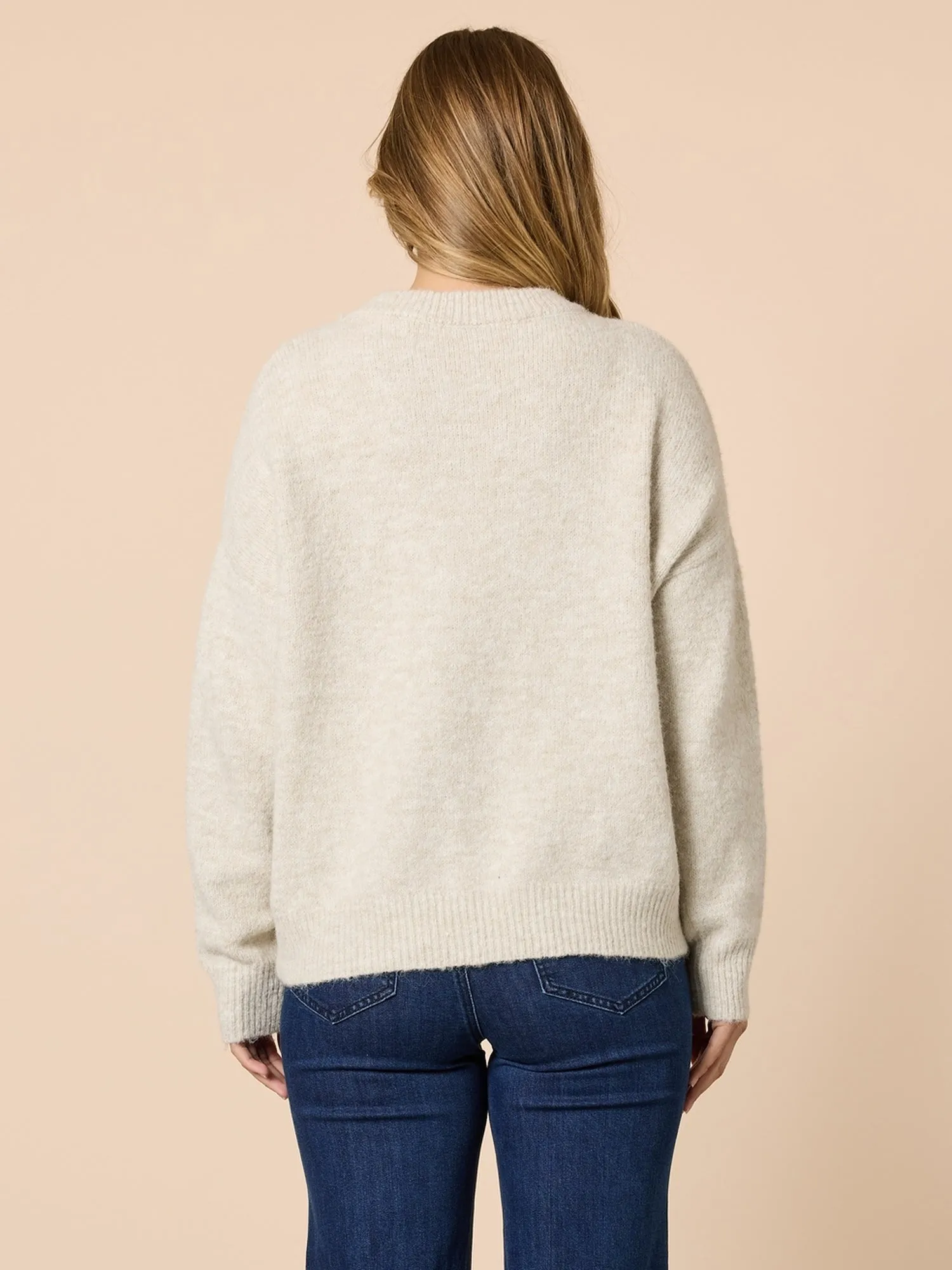 Love Amour Sequin Knit Jumper - Natural sold by RC & Co product image thumbnail 3