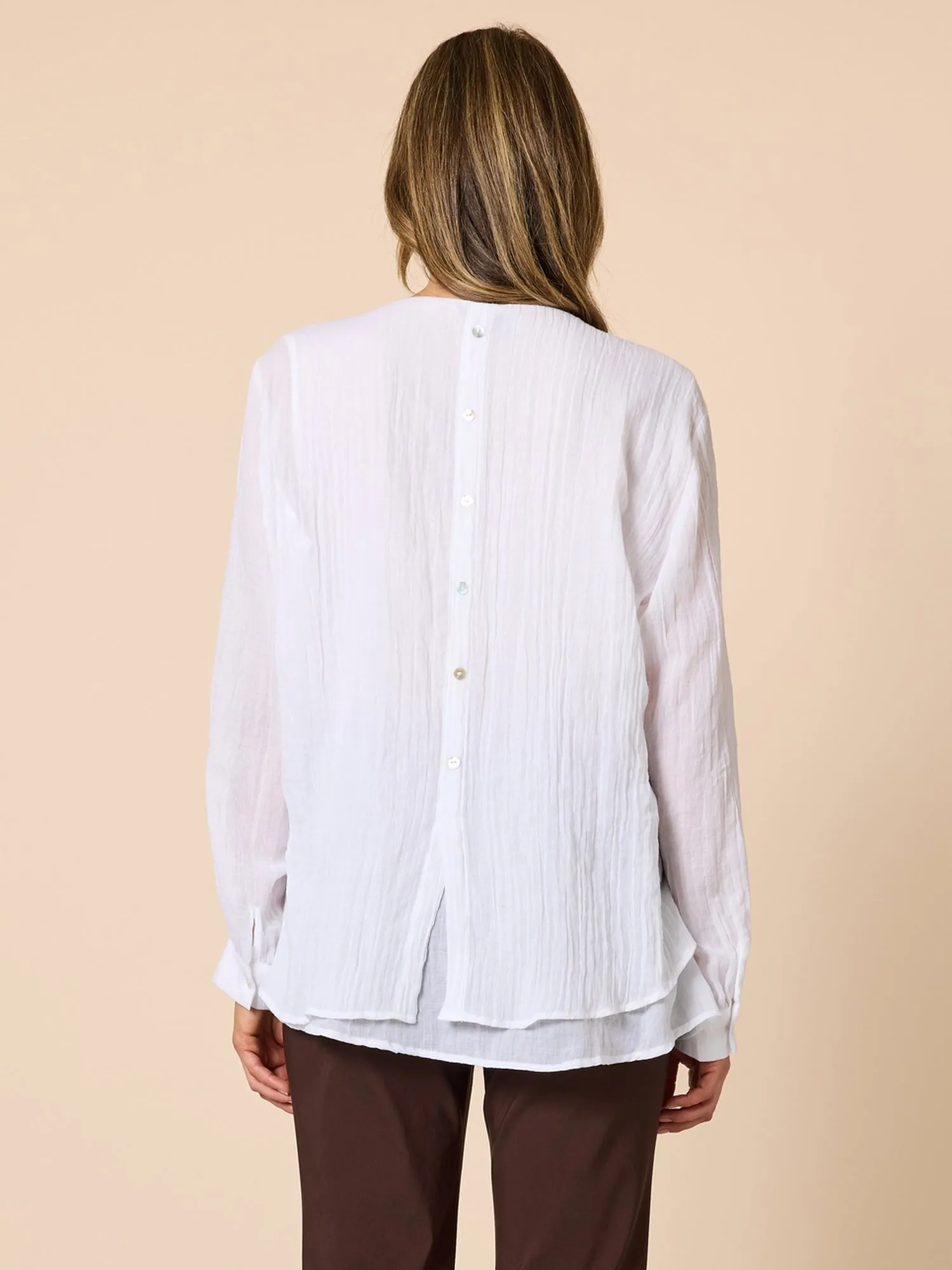 Fleur Floral Print Top - White/Gold sold by RC & Co product image thumbnail 4