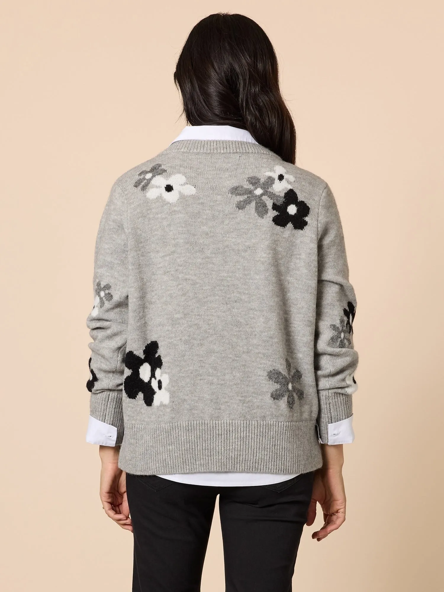 Chelsea Flower Knit - Floral Grey sold by RC & Co product image thumbnail 4