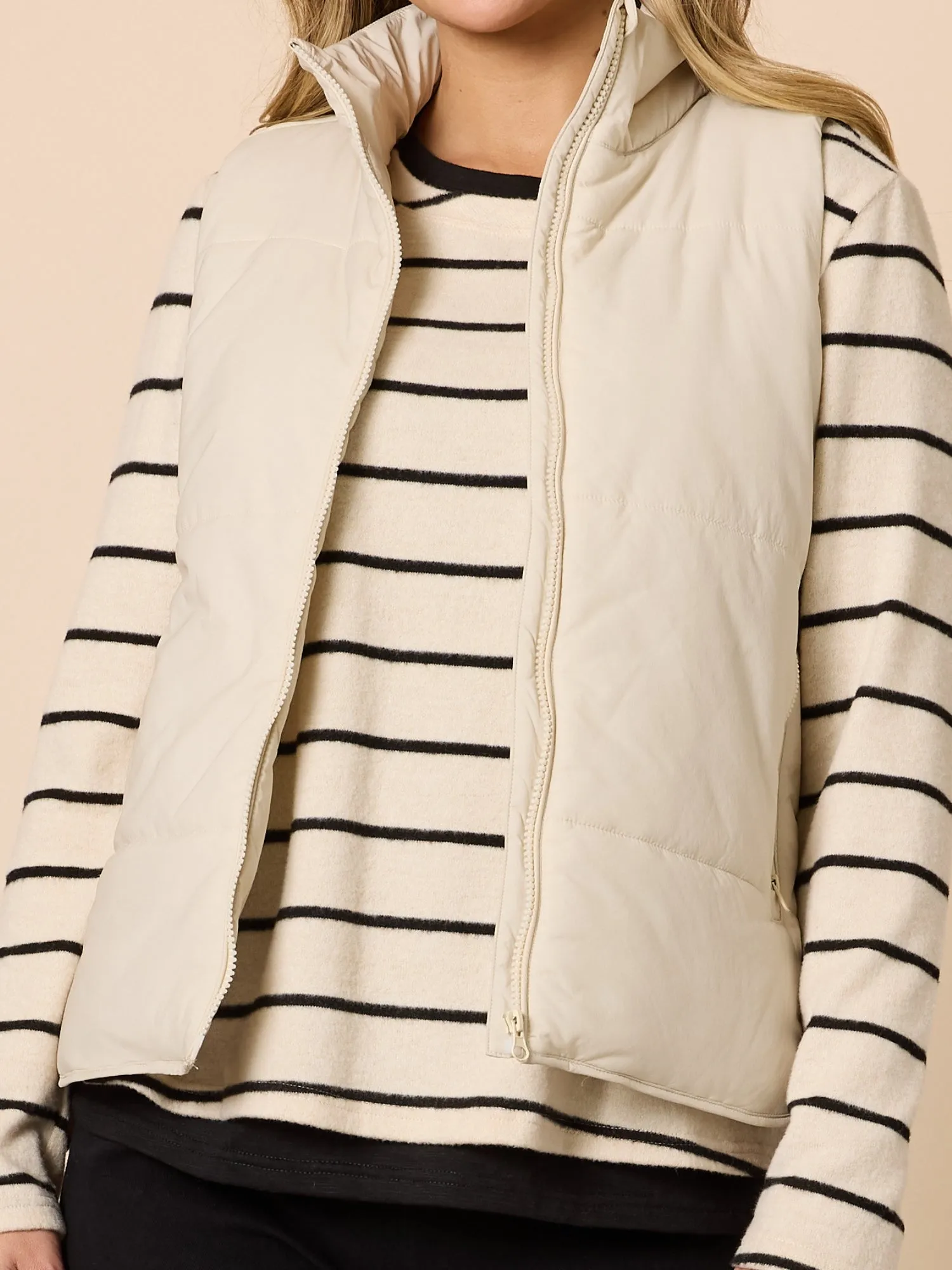 The Alpine Puffer Vest - Ivory sold by RC & Co product image thumbnail 5