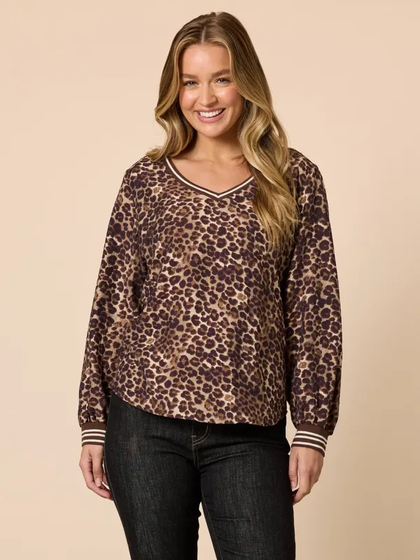 Leopard Print Top - Animal made by RC & Co