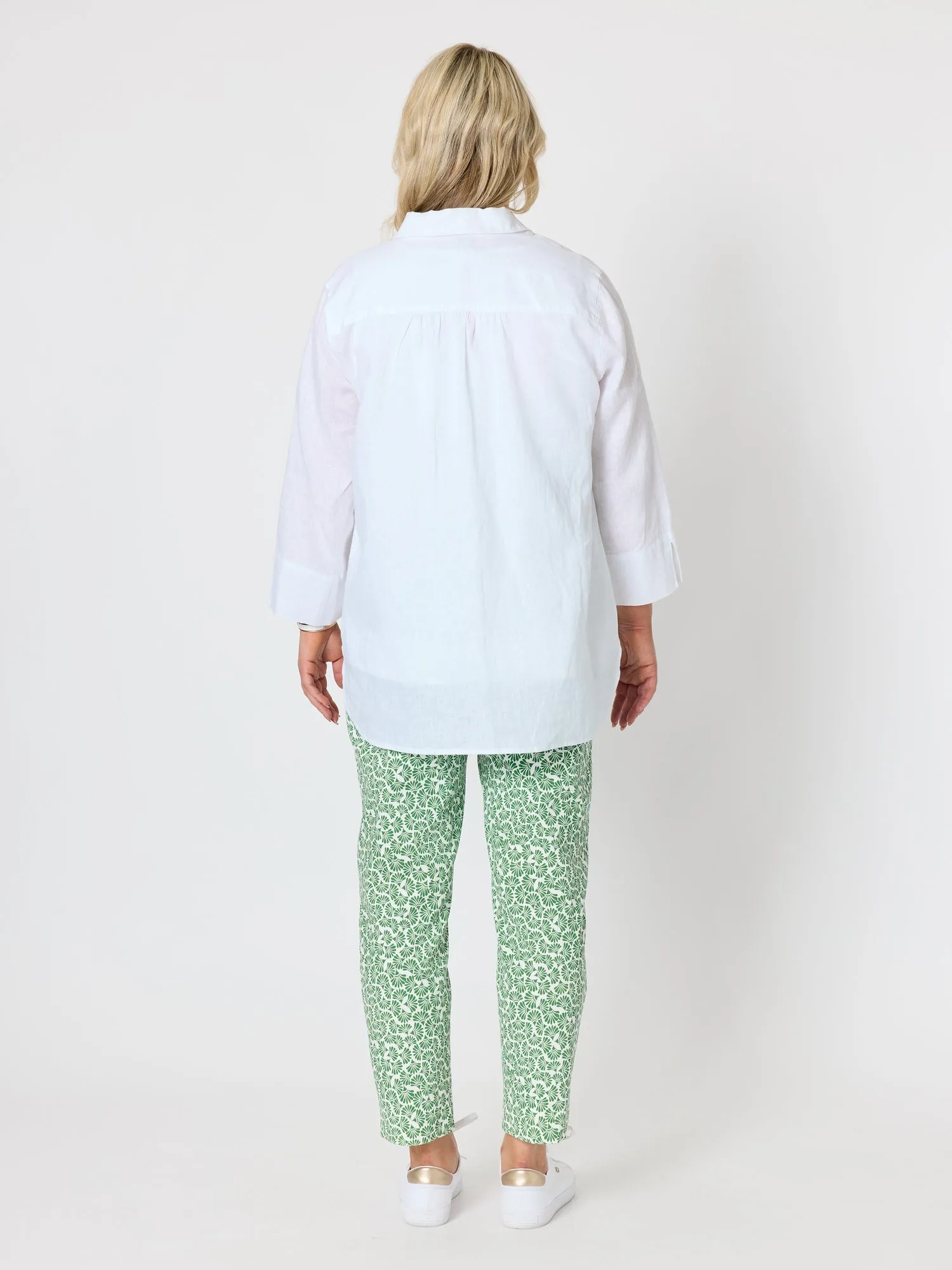 Oasis Print Slim Leg Pant - Fern White sold by RC & Co product image thumbnail 4