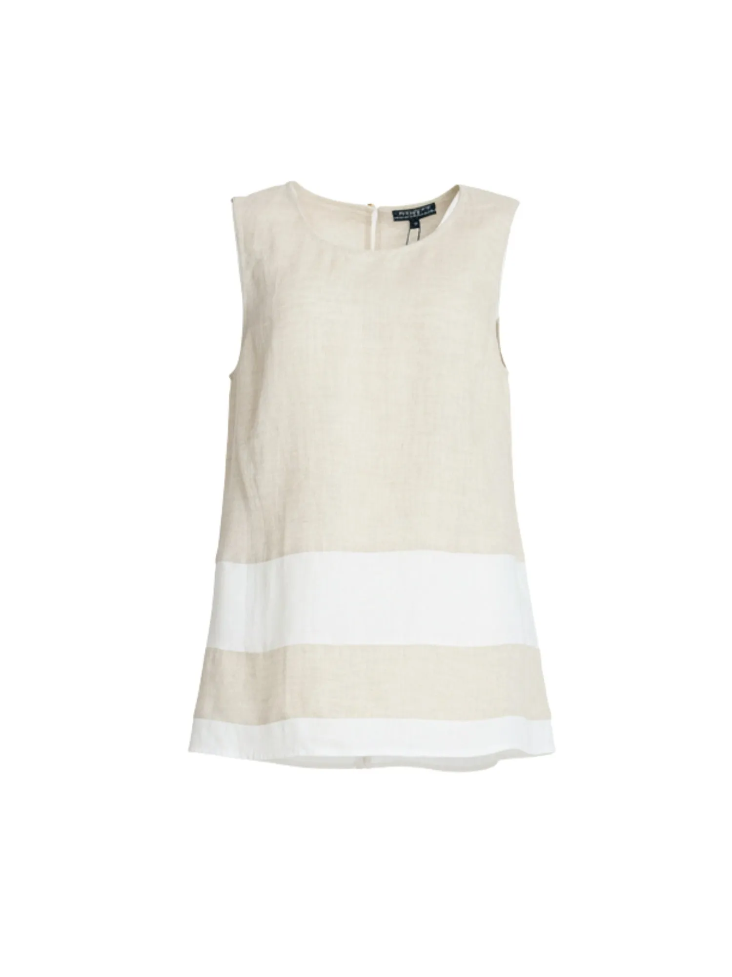 Chloe Contrast Linen Top - Natural White sold by RC & Co product image thumbnail 4