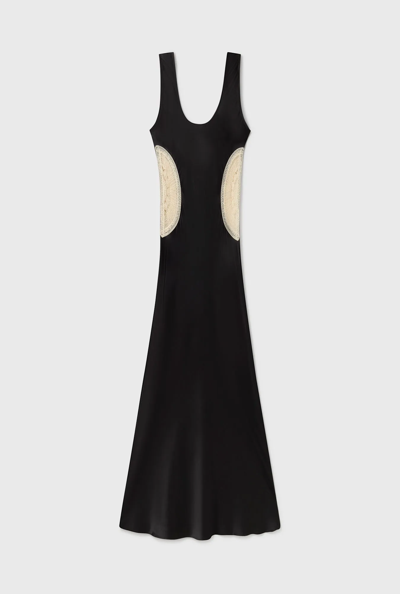 DOILIES SCOOP NECK DRESS BLACK sold by Silk Laundry product image thumbnail 2