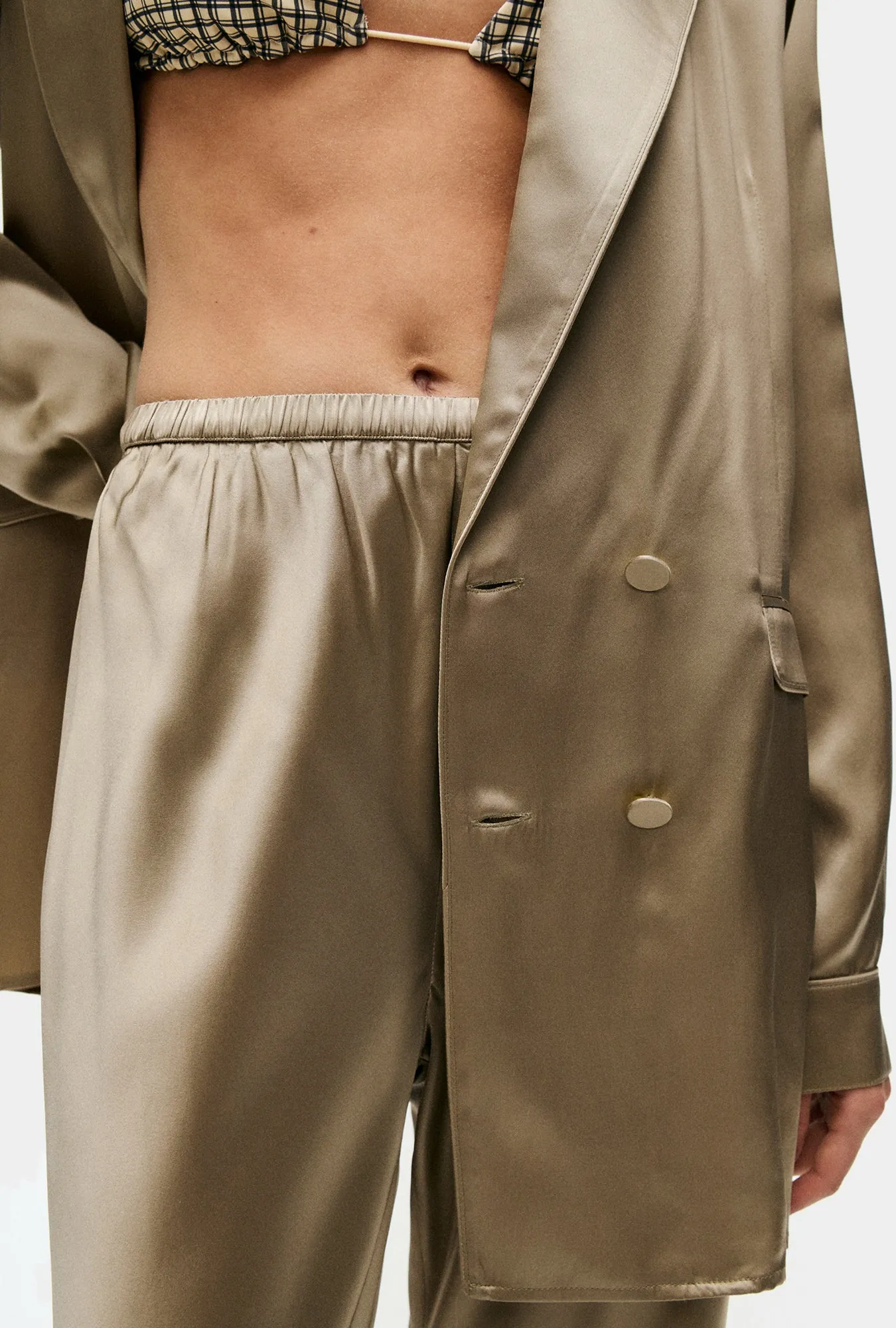 BIAS CUT PANTS GRAPHITE sold by Silk Laundry product image thumbnail 5