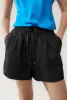 TWILL SLOUCH SHORTS BLACK sold by Silk Laundry