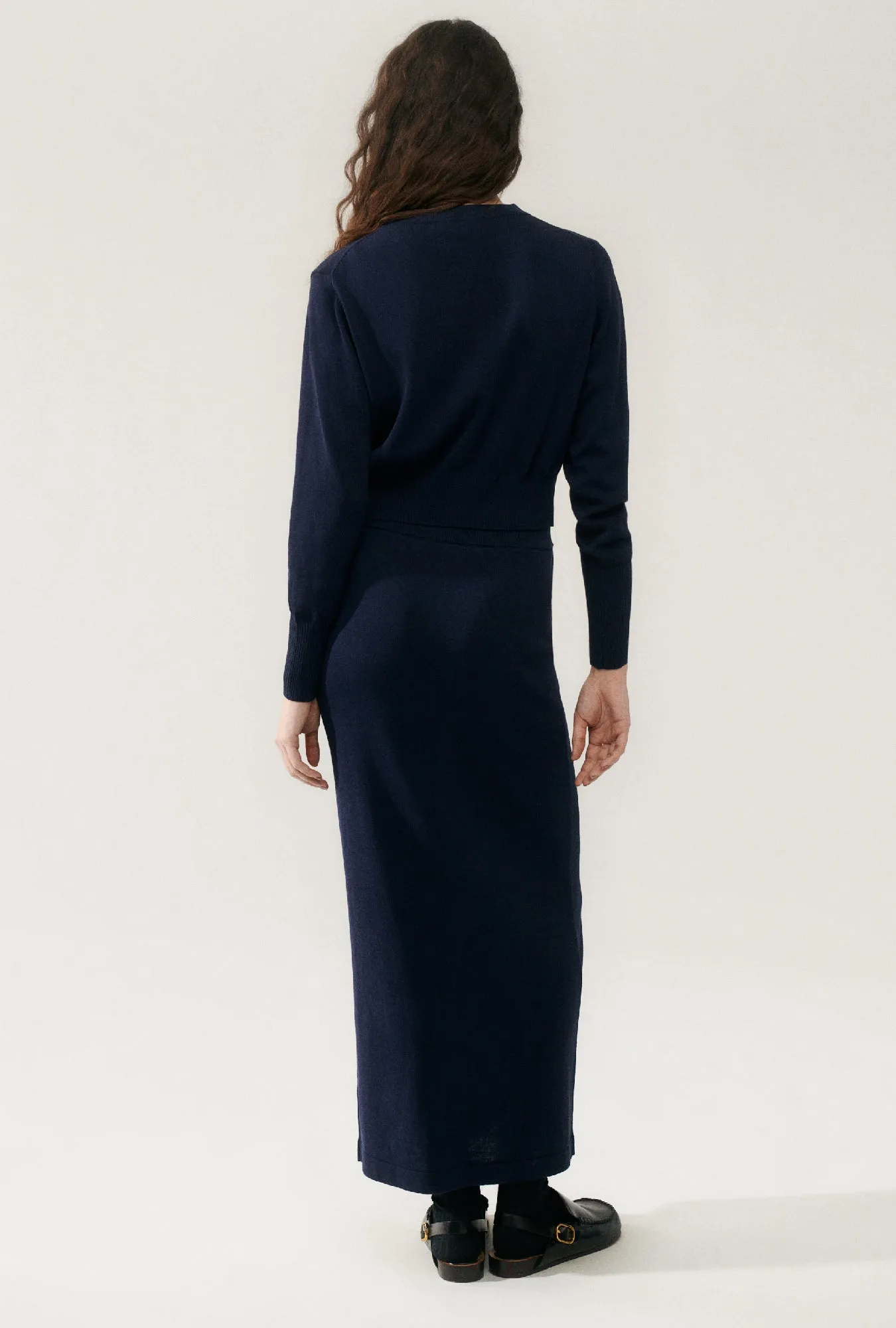 Knit Straight Skirt Midnight sold by Silk Laundry product image thumbnail 4