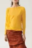 CHIFFON AUDREY TOP GOLDFINCH sold by Silk Laundry