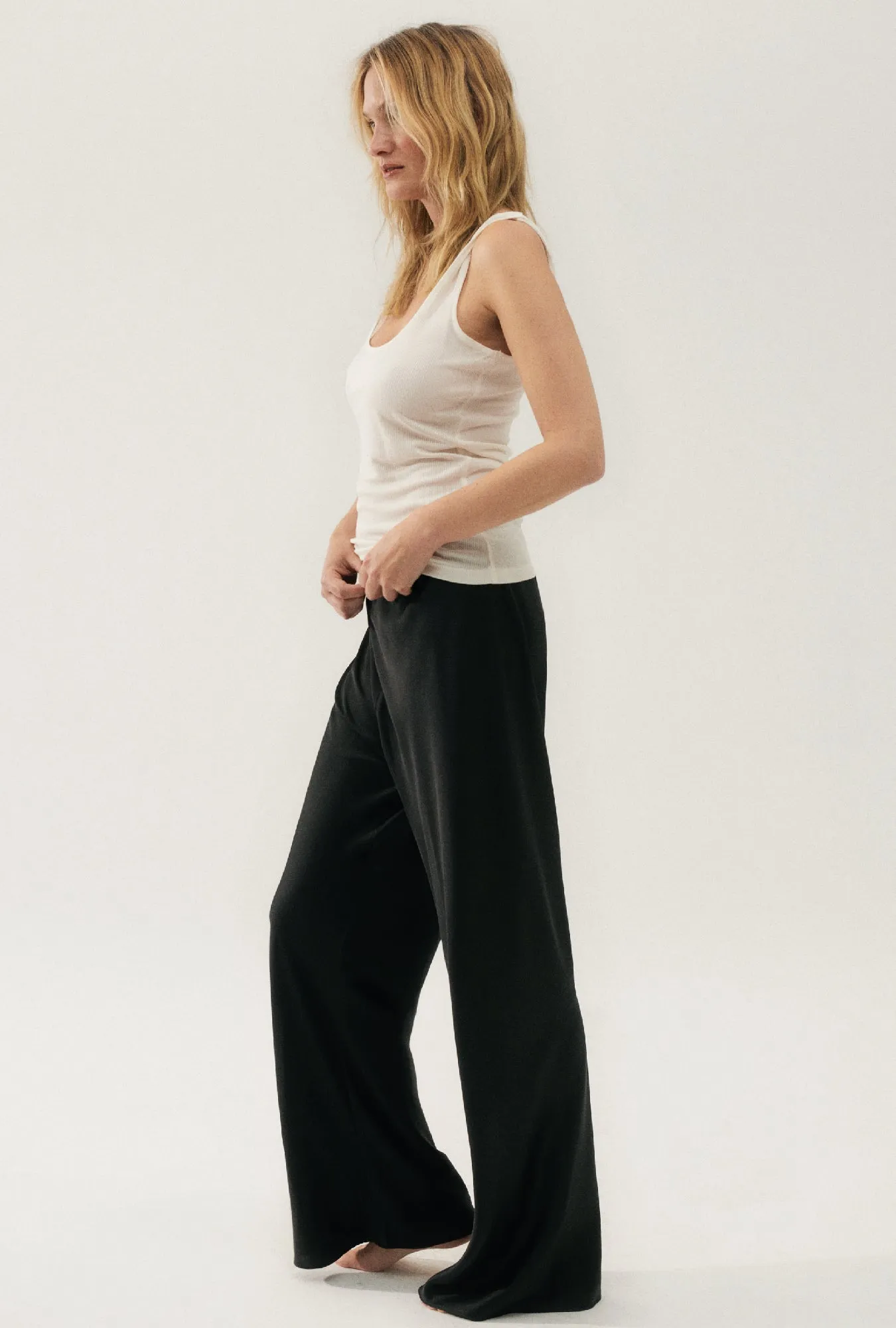 Ribbed Tank White sold by Silk Laundry product image thumbnail 4