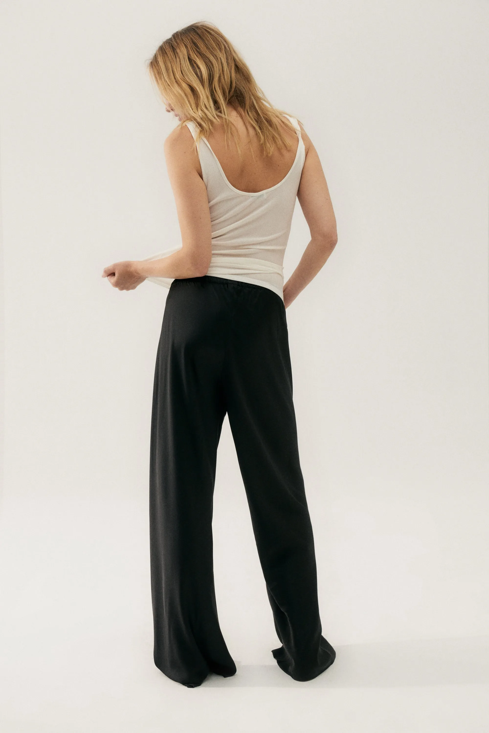 Ribbed Tank White sold by Silk Laundry product image thumbnail 5