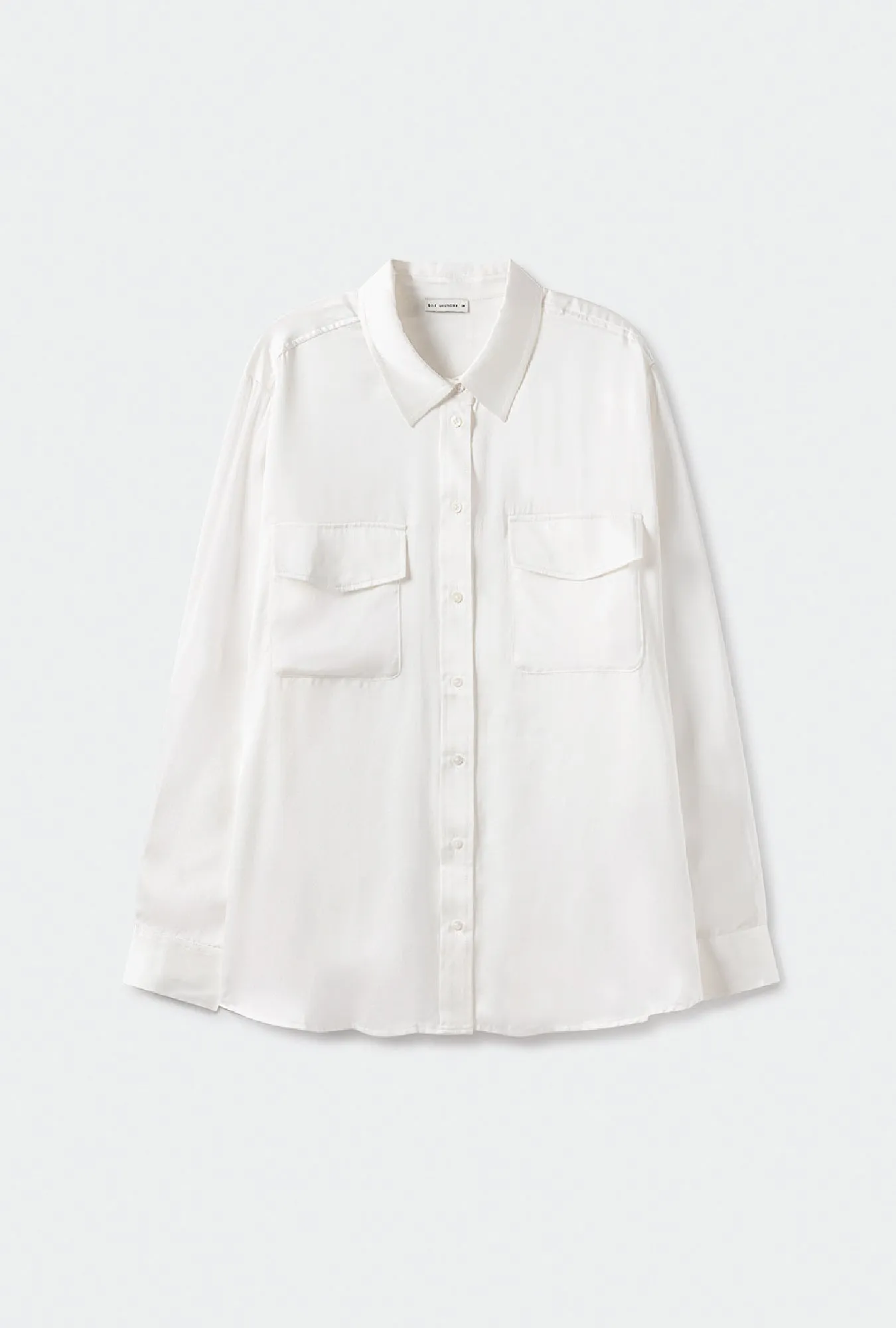 Boyfriend Shirt White sold by Silk Laundry product image thumbnail 2