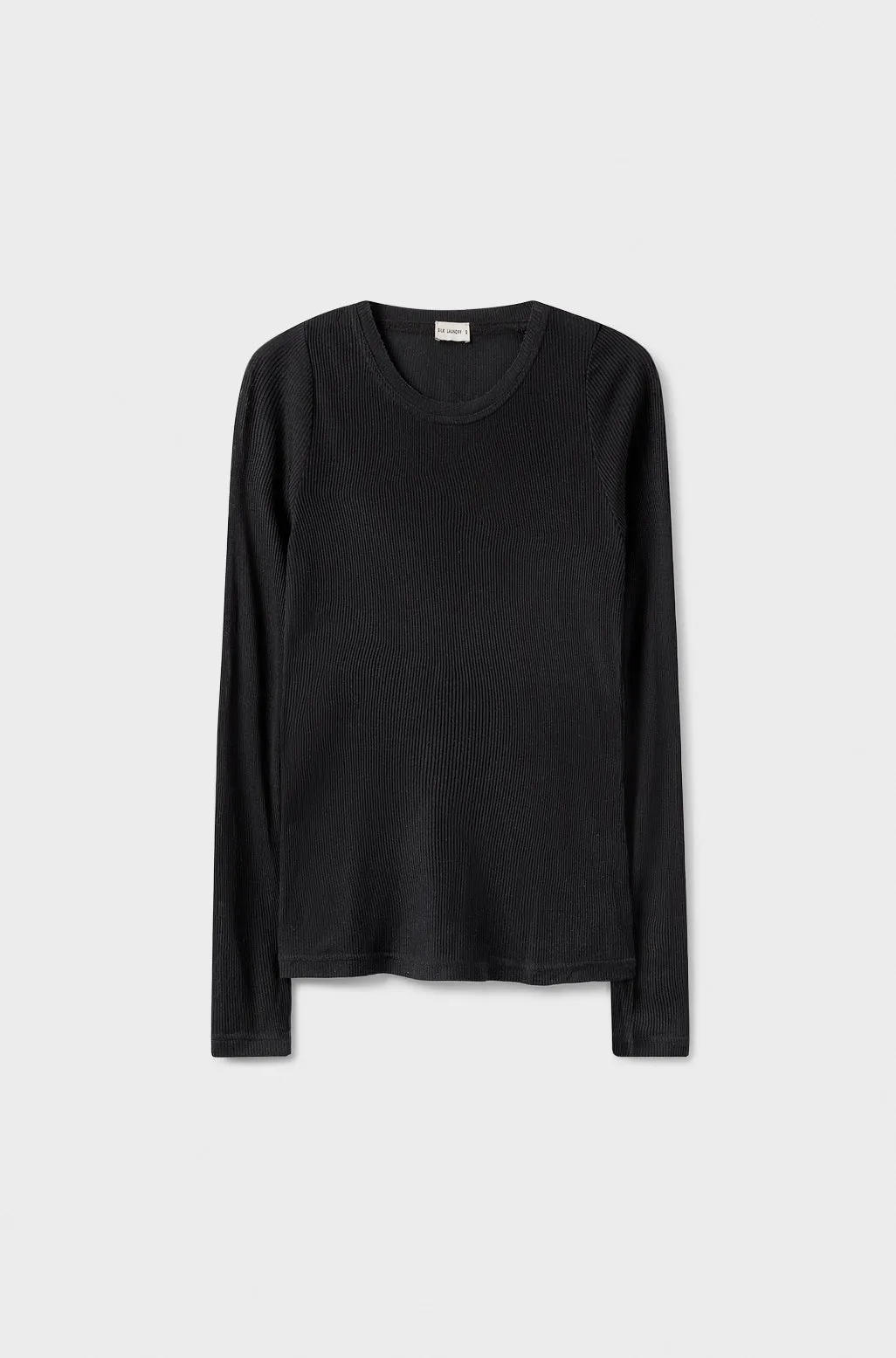 Ribbed Long Sleeve Top Black sold by Silk Laundry product image thumbnail 2