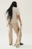 BIAS CUT PANTS HAZELNUT sold by Silk Laundry