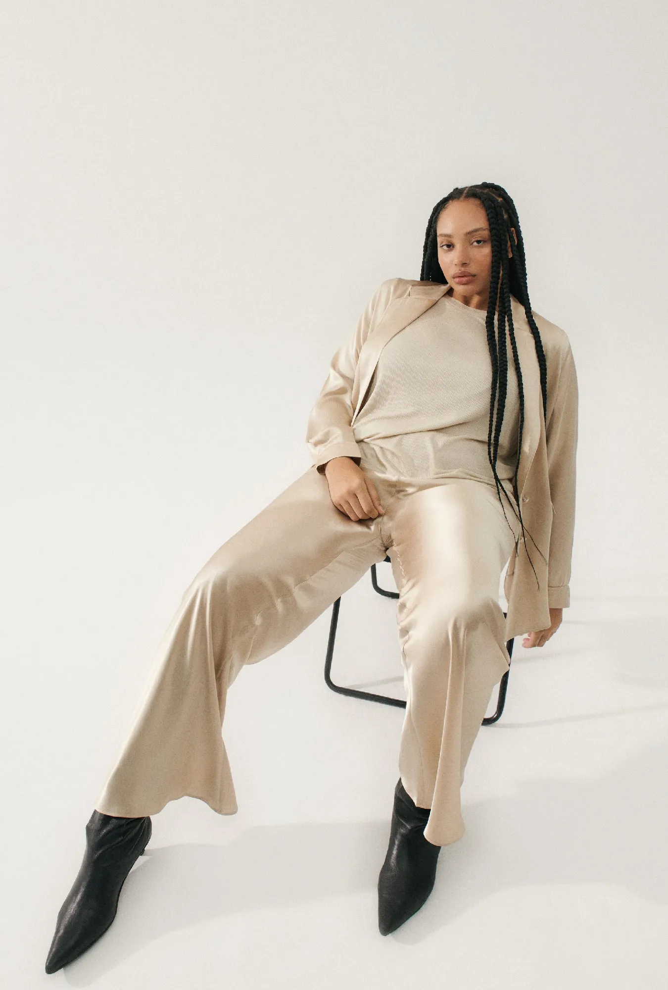 Bias Cut Pants Hazelnut sold by Silk Laundry product image thumbnail 4