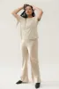 BIAS CUT PANTS HAZELNUT sold by Silk Laundry