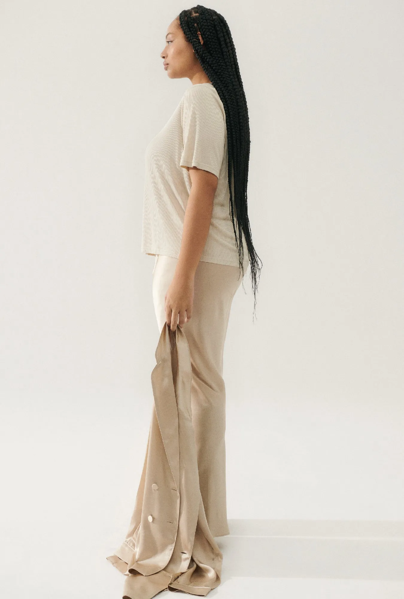 Bias Cut Pants Hazelnut sold by Silk Laundry product image thumbnail 5
