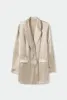 RELAXED BLAZER HAZELNUT sold by Silk Laundry