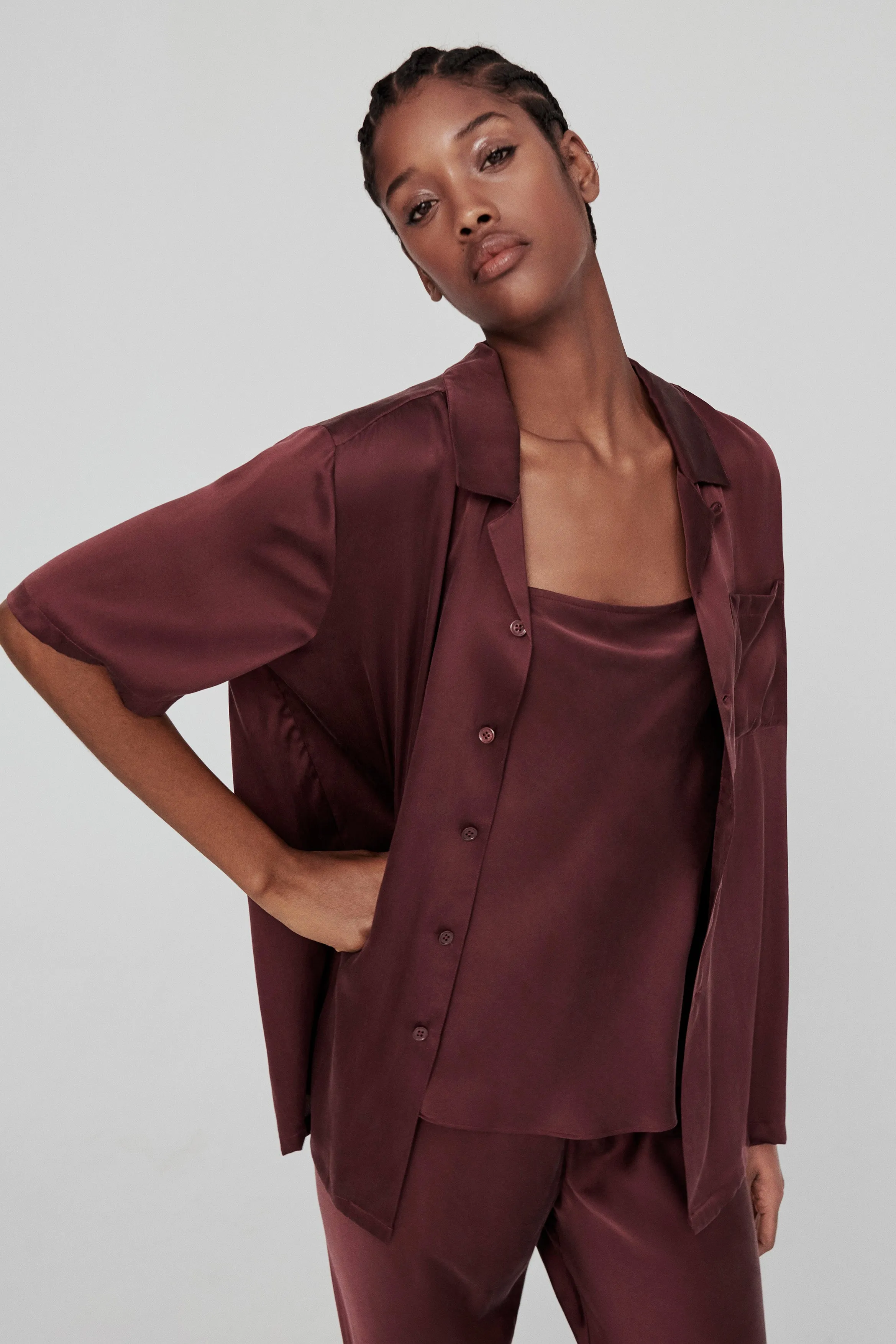 CAMP SHIRT PORT sold by Silk Laundry