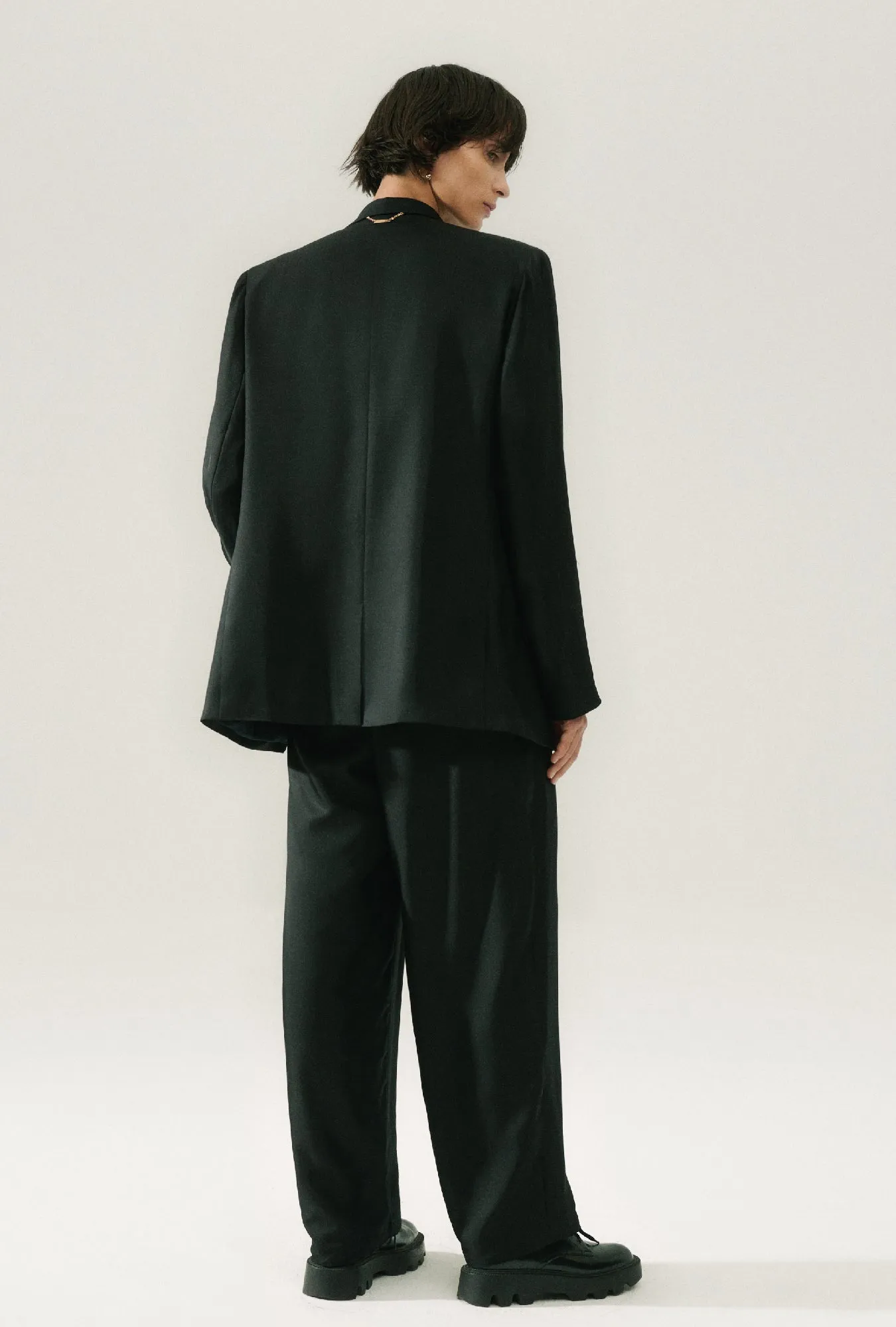 Twill Miami Blazer Black sold by Silk Laundry product image thumbnail 3