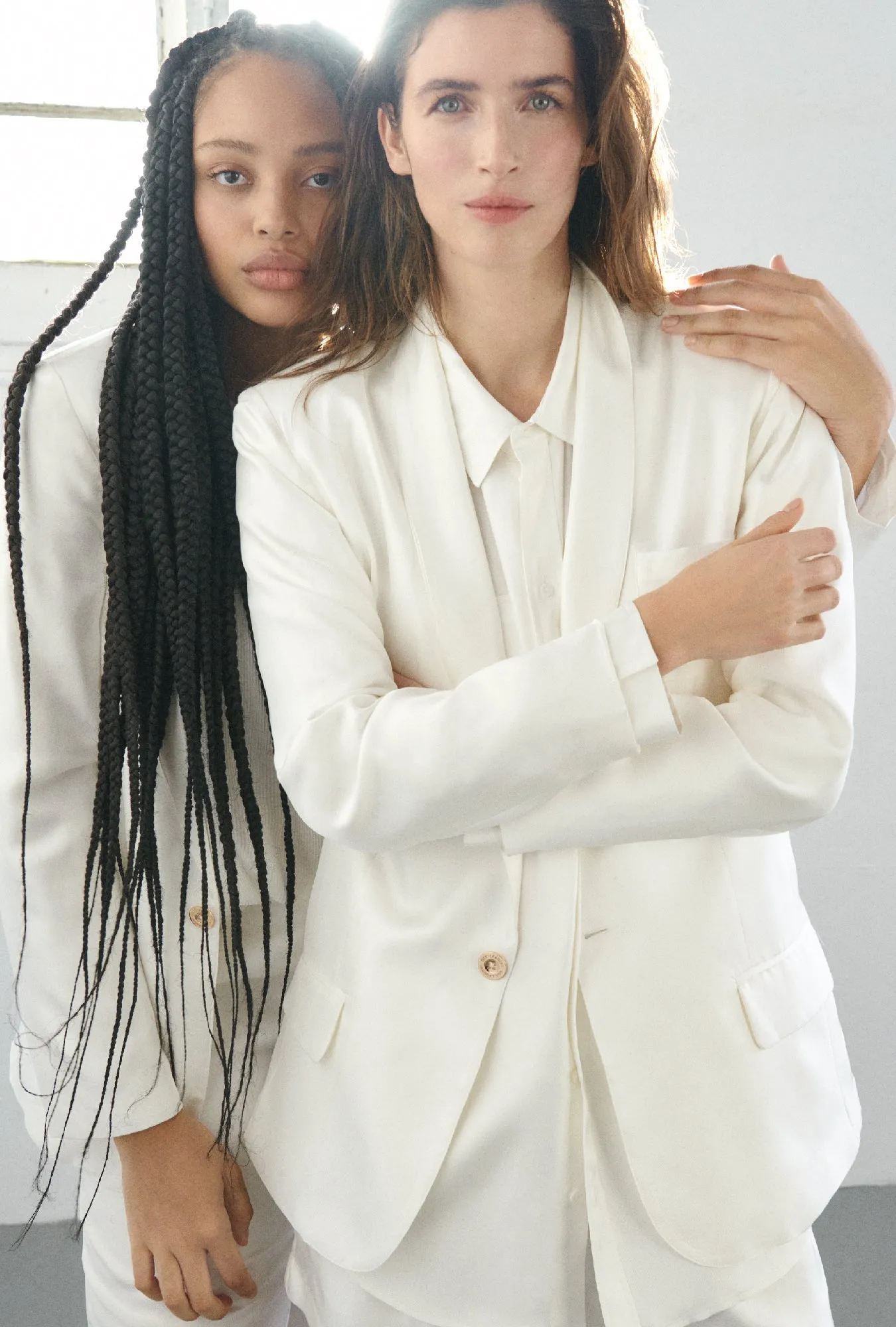 Twill Miami Blazer White sold by Silk Laundry product image thumbnail 4