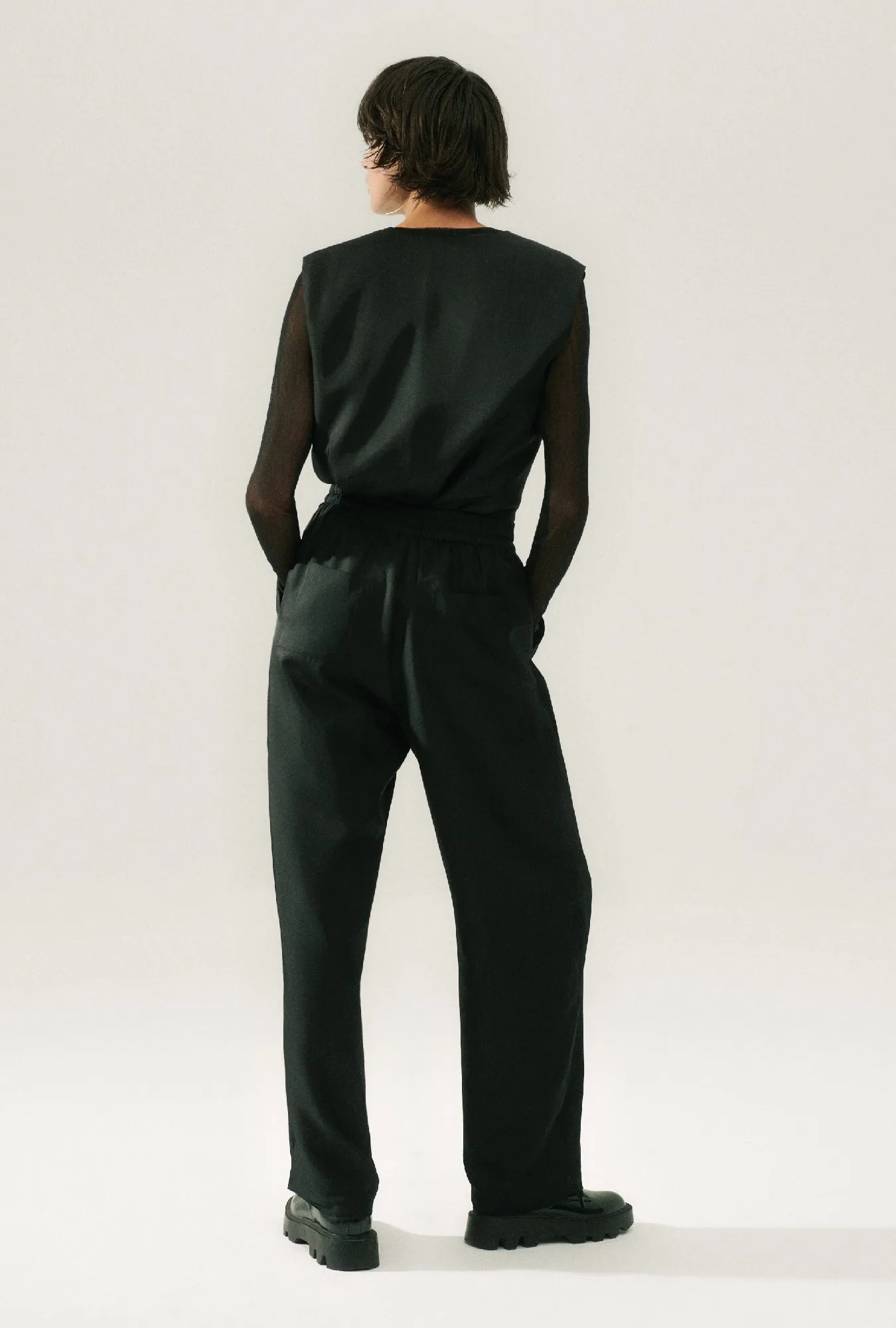 Twill Slouch Pants Black sold by Silk Laundry product image thumbnail 3