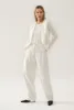 TWILL SLOUCH PANTS WHITE sold by Silk Laundry