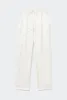 TWILL SLOUCH PANTS WHITE sold by Silk Laundry