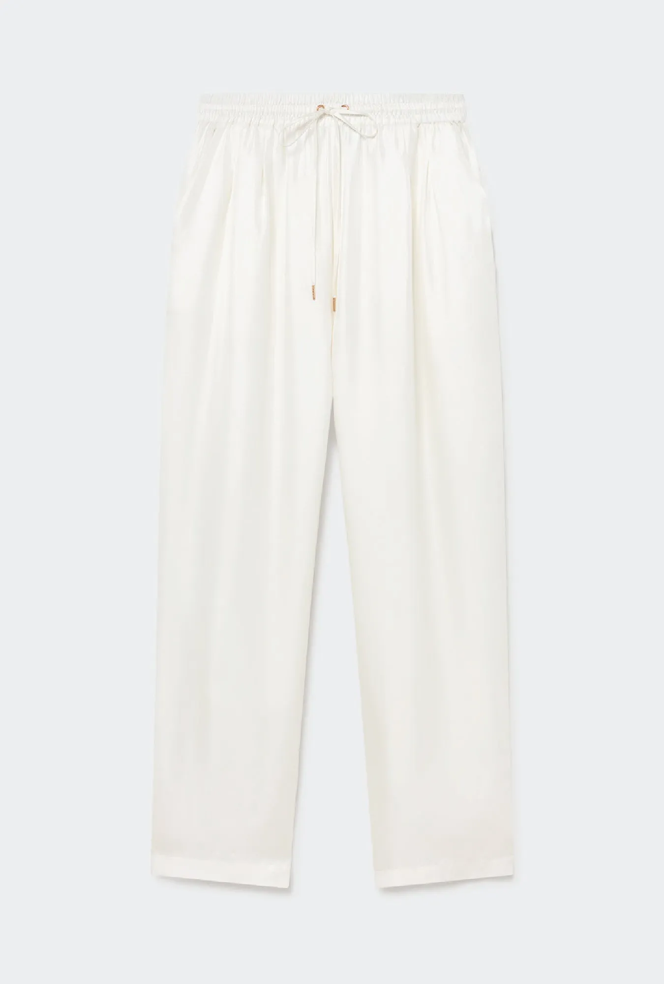 Twill Slouch Pants White sold by Silk Laundry product image thumbnail 2