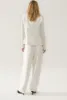 TWILL SLOUCH PANTS WHITE sold by Silk Laundry