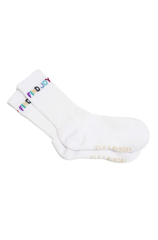 CREW SOCK FIND JOY sold by Silk Laundry
