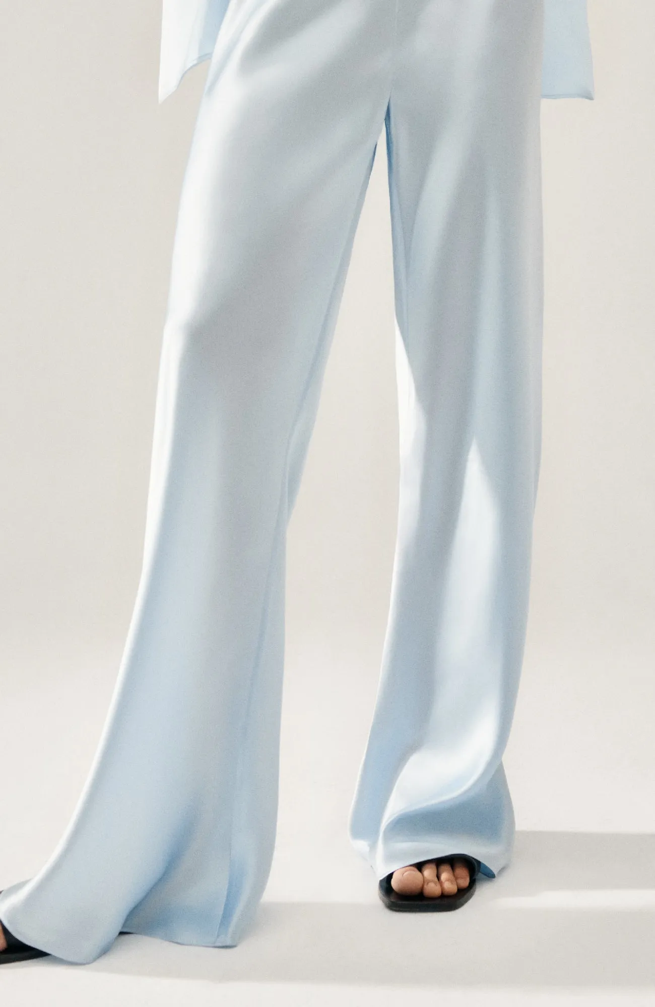 BIAS CUT PANTS SKY sold by Silk Laundry product image thumbnail 4