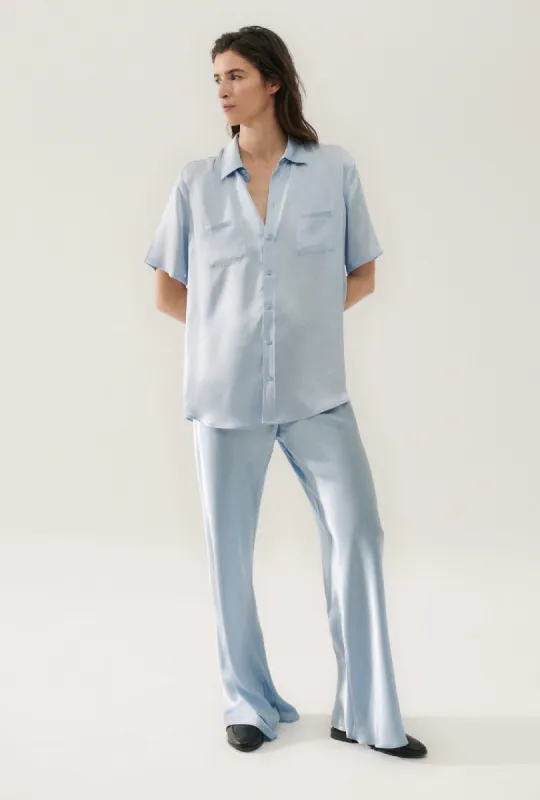 BIAS CUT PANTS SKY sold by Silk Laundry