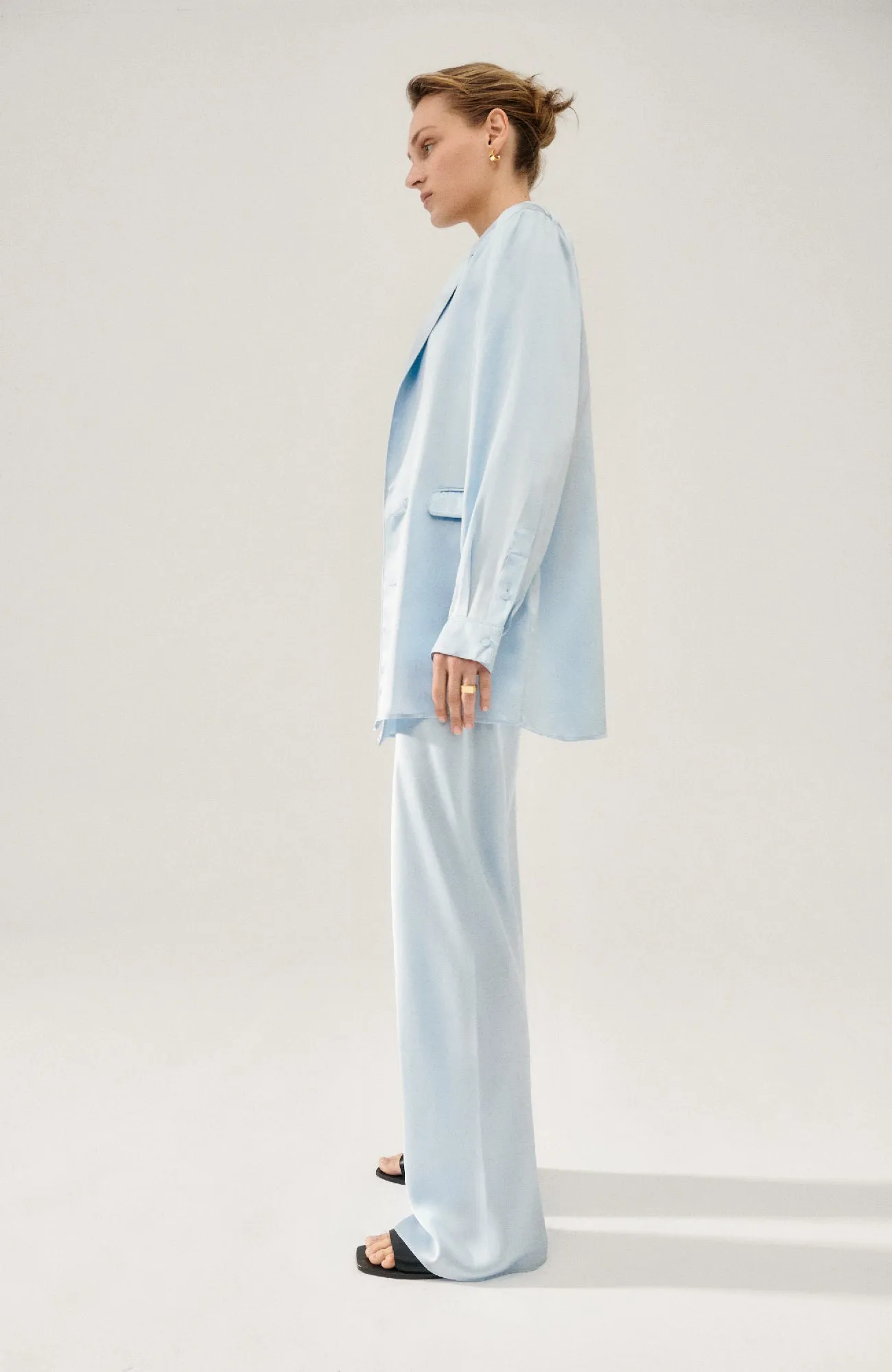 Relaxed Blazer Sky sold by Silk Laundry product image thumbnail 3