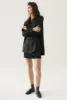 TWILL BOYFRIEND SHIRT BLACK sold by Silk Laundry
