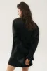TWILL BOYFRIEND SHIRT BLACK sold by Silk Laundry