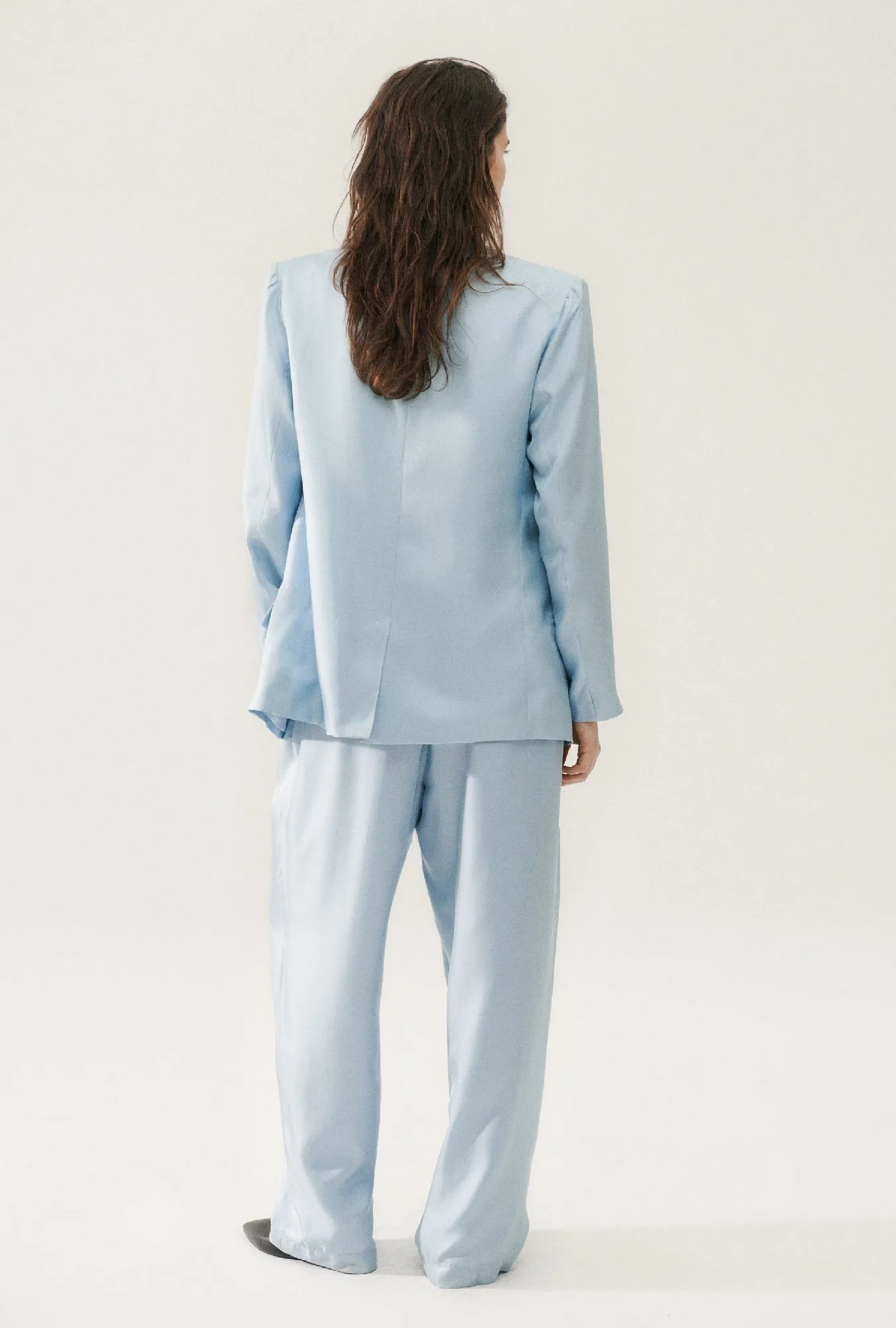 Twill Miami Blazer Sky sold by Silk Laundry product image thumbnail 5