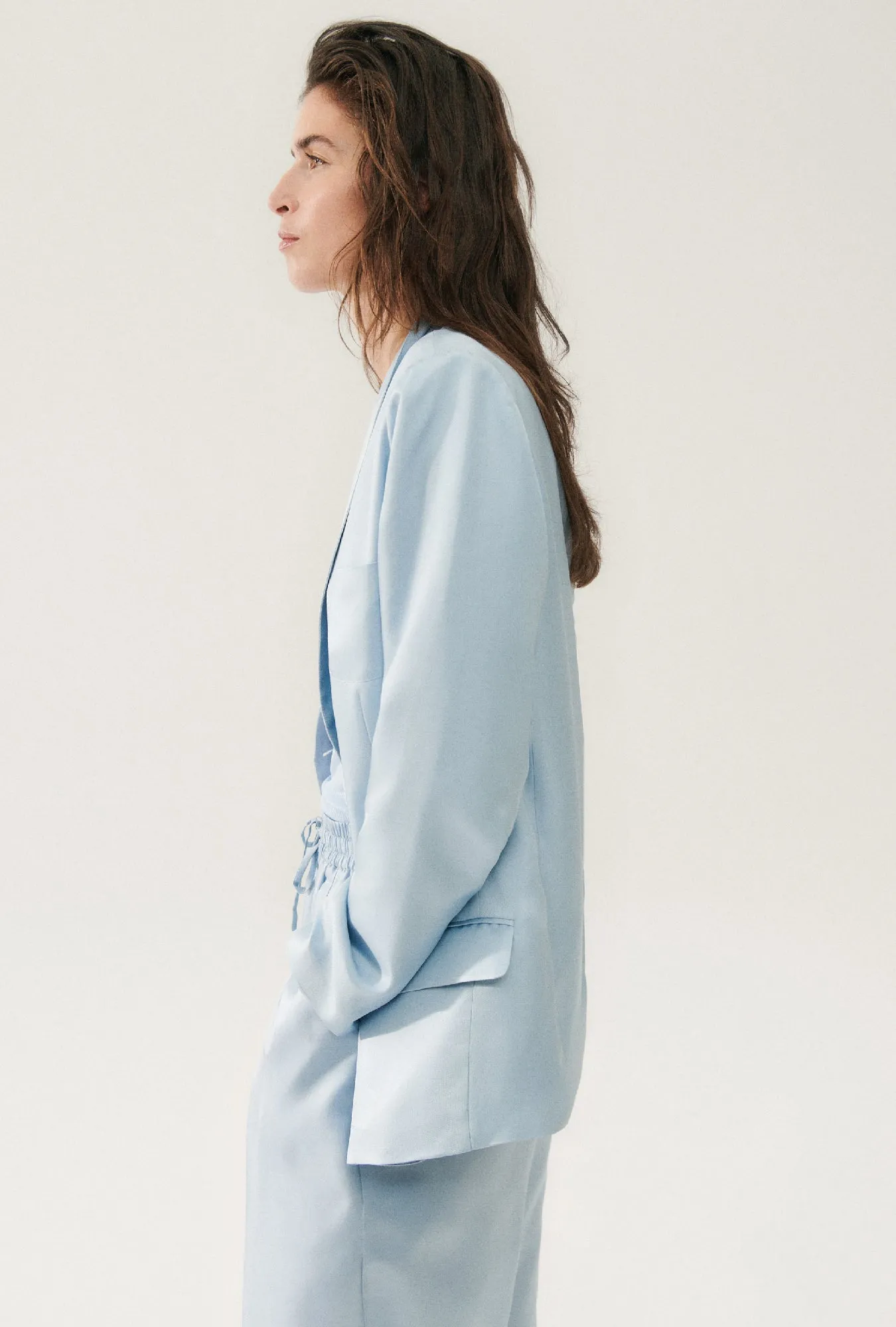 Twill Miami Blazer Sky sold by Silk Laundry product image thumbnail 3