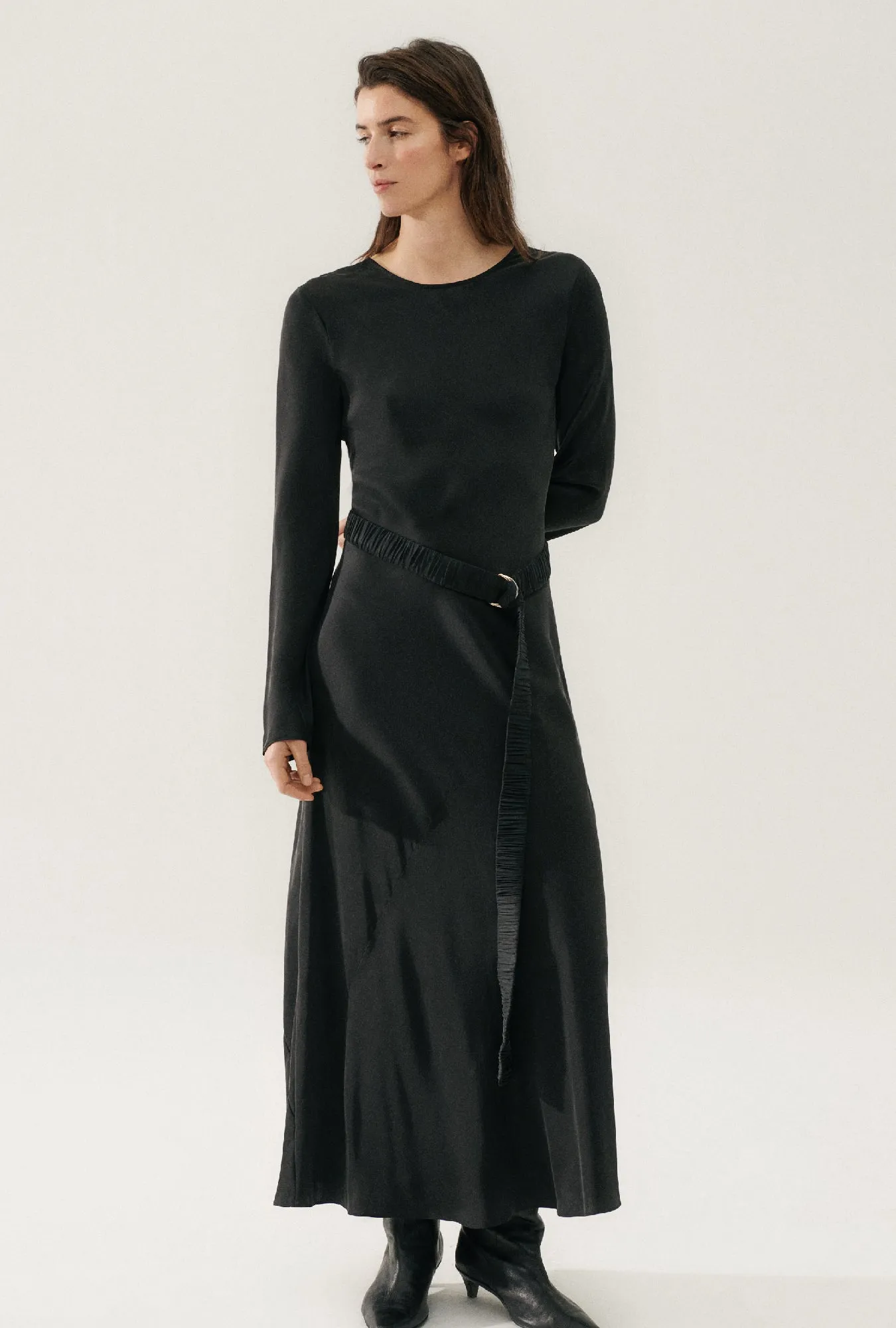 Wide Long Belt Black sold by Silk Laundry product image thumbnail 3