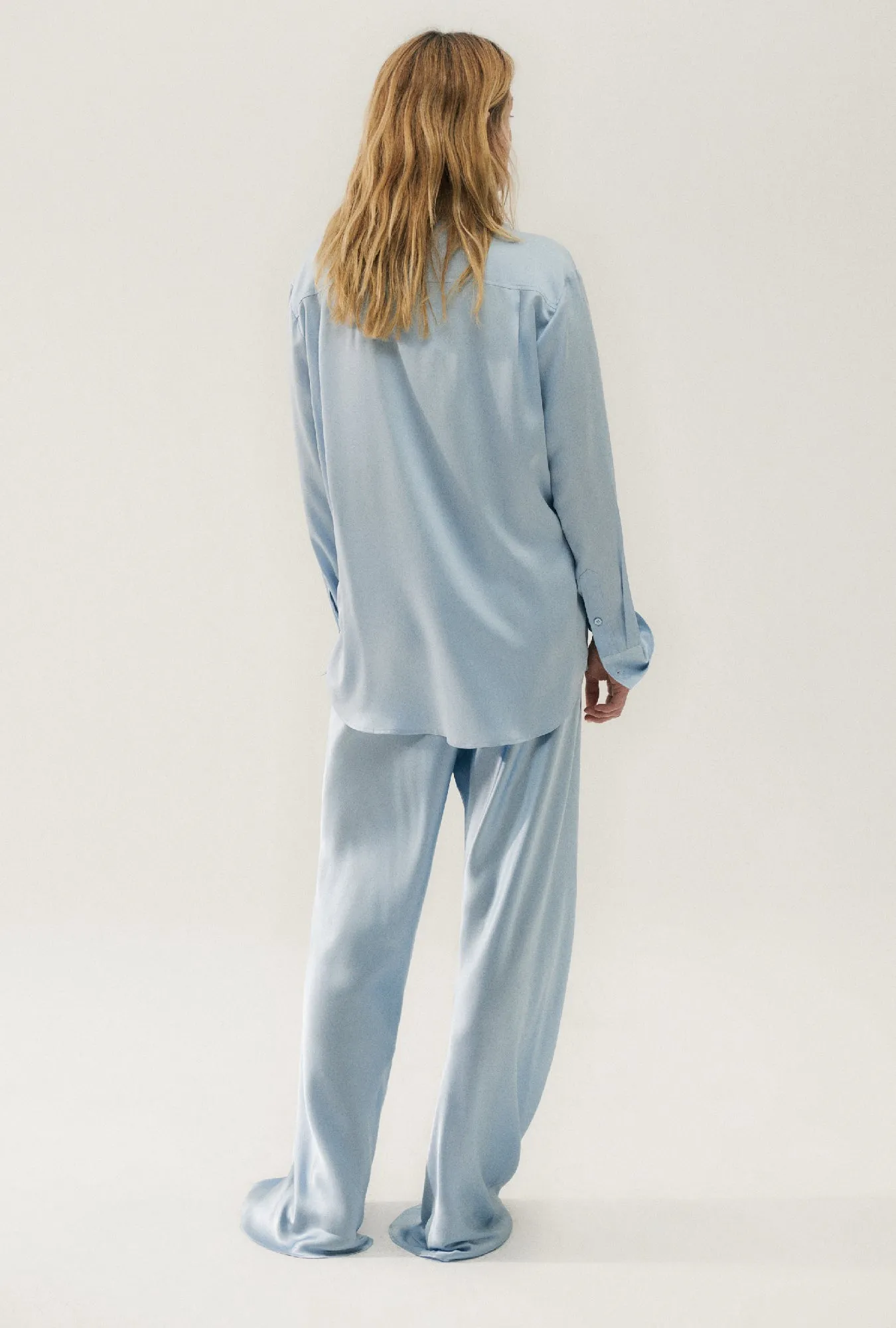 Boyfriend Shirt Sky sold by Silk Laundry product image thumbnail 4