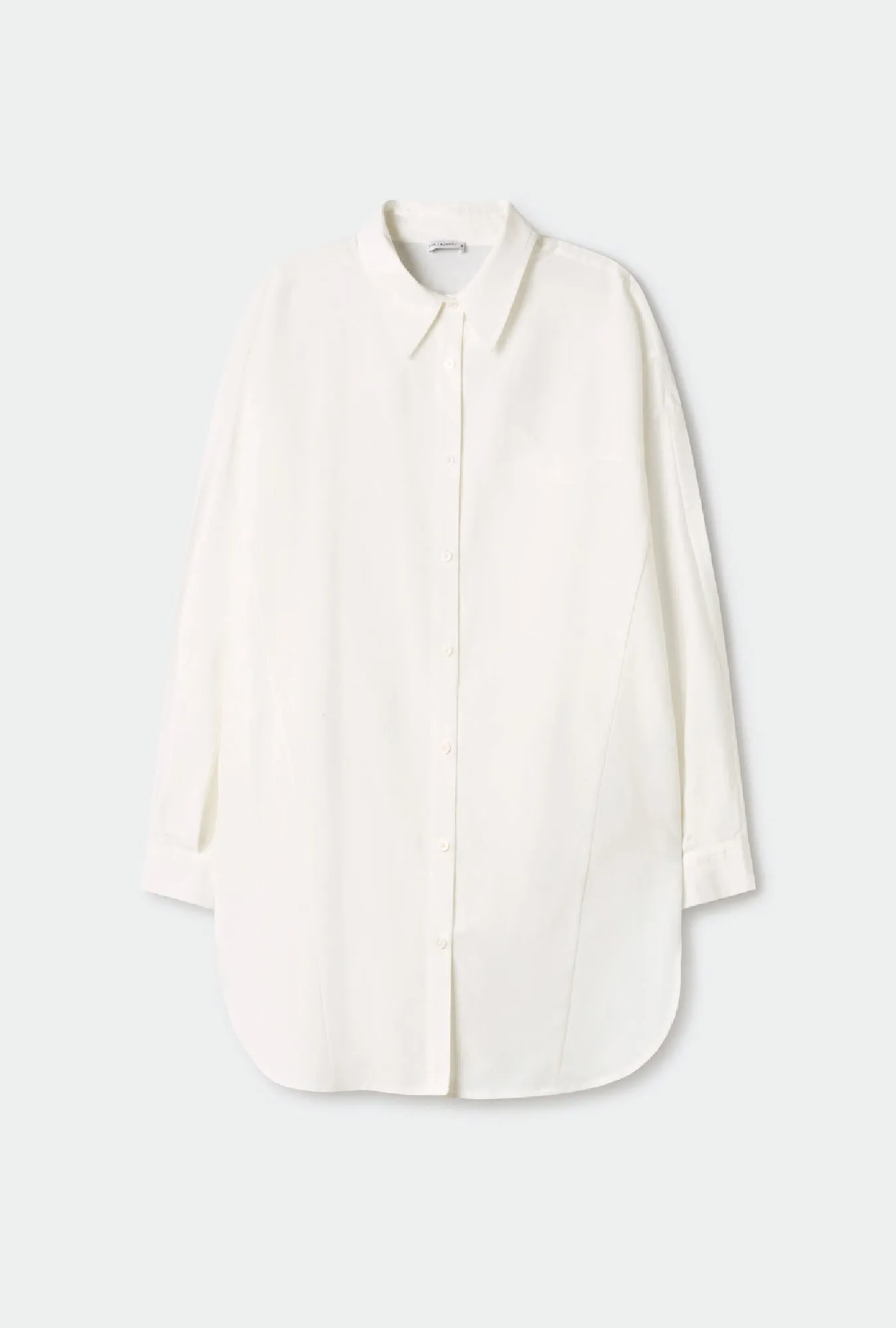 Cotton Silk Round Shirt White sold by Silk Laundry product image thumbnail 2