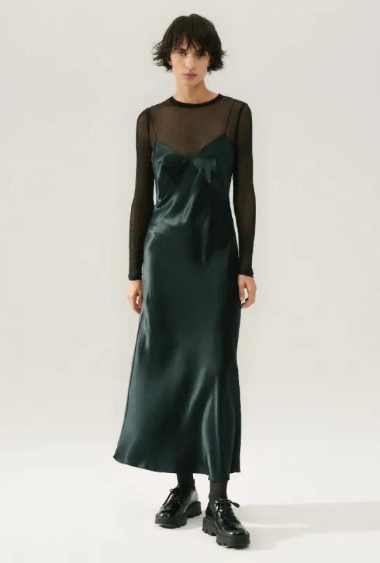 DECO ROULEAU DRESS BLACK sold by Silk Laundry