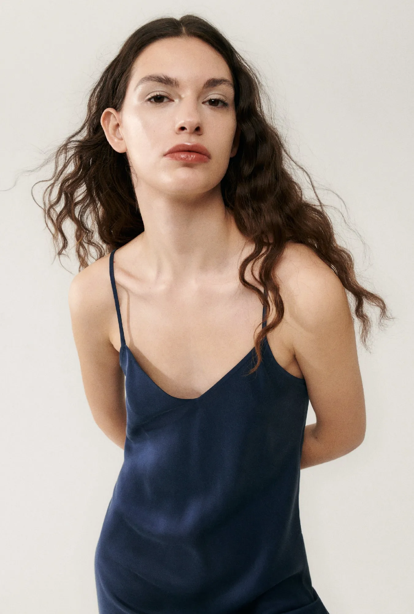 90S Slip Dress Midnight sold by Silk Laundry product image thumbnail 4