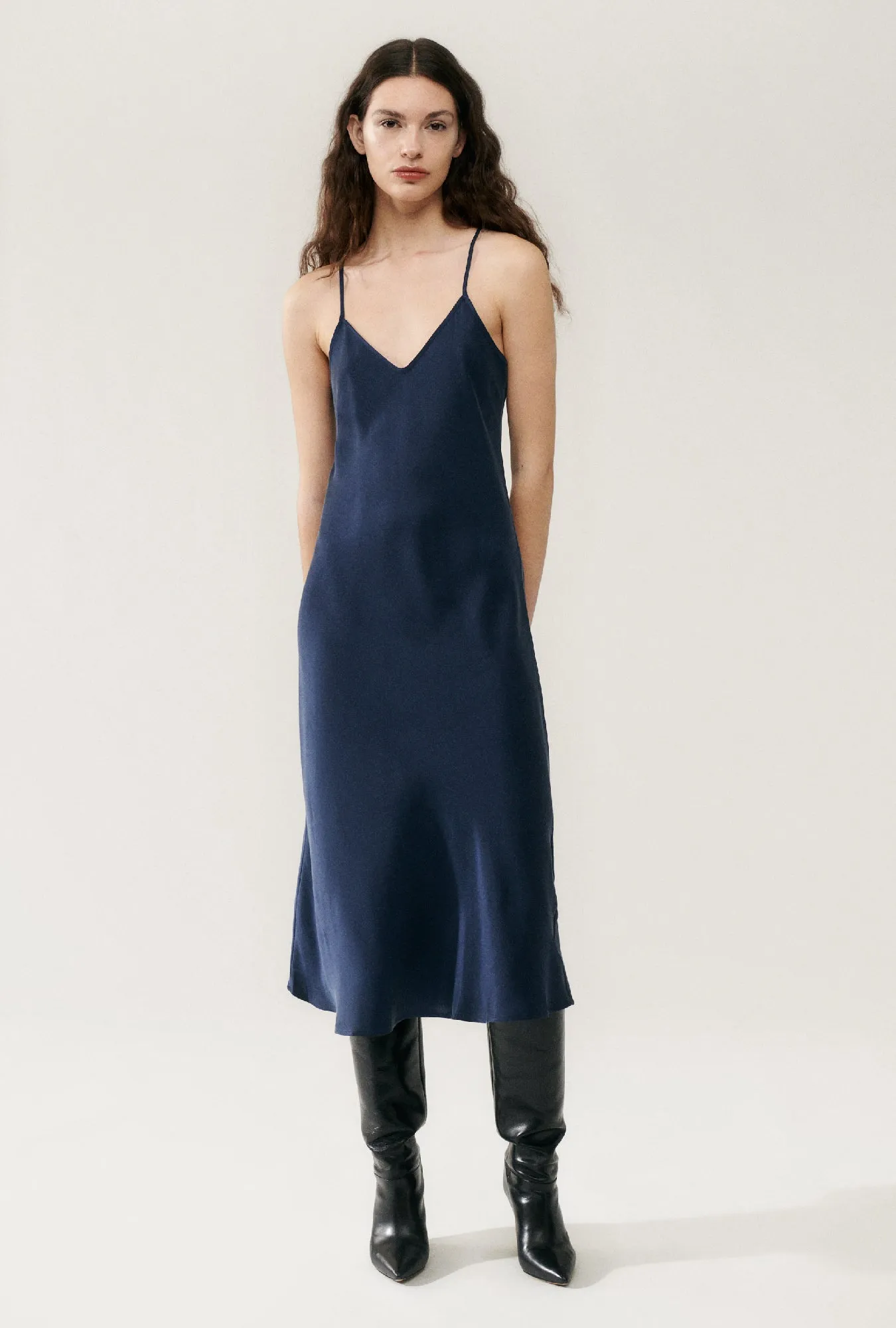 90S Slip Dress Midnight sold by Silk Laundry