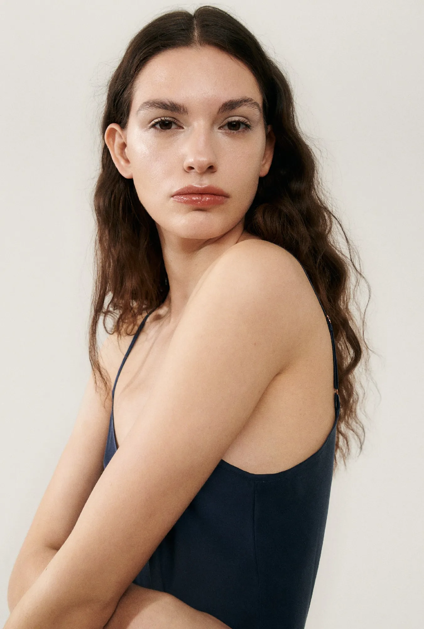 90S Slip Dress Midnight sold by Silk Laundry product image thumbnail 5