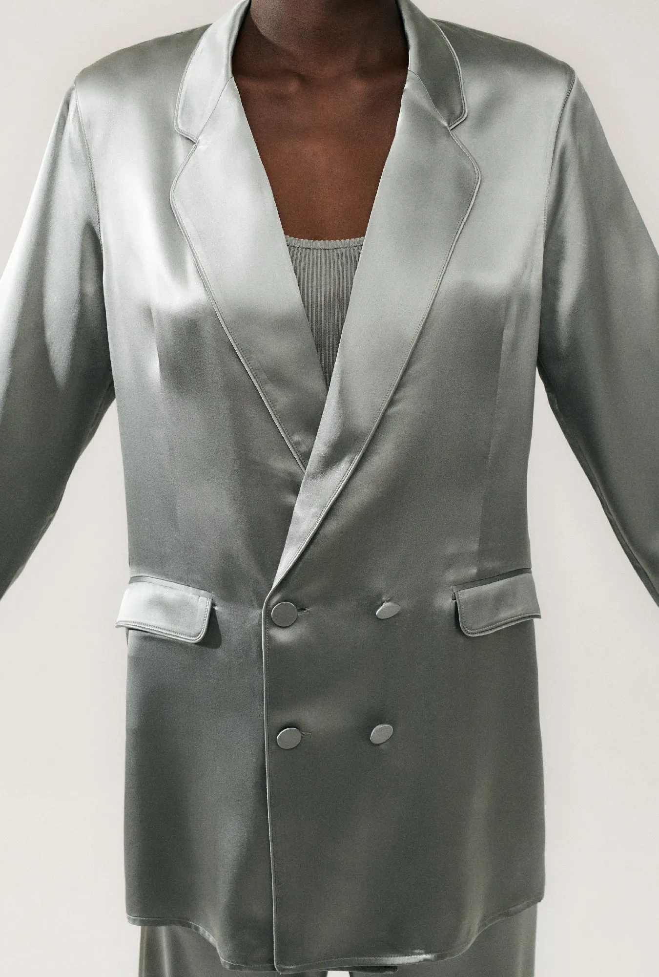 Relaxed Blazer Moon sold by Silk Laundry product image thumbnail 5