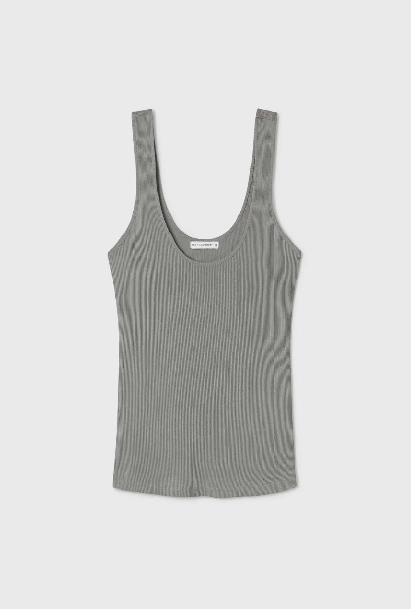 Ribbed Tank Moon sold by Silk Laundry product image thumbnail 2