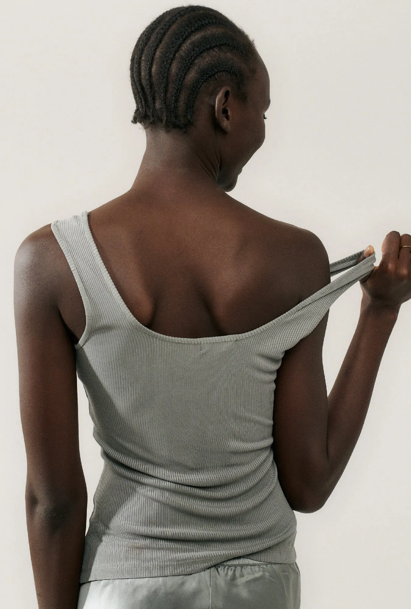 Ribbed Tank Moon sold by Silk Laundry product image thumbnail 4