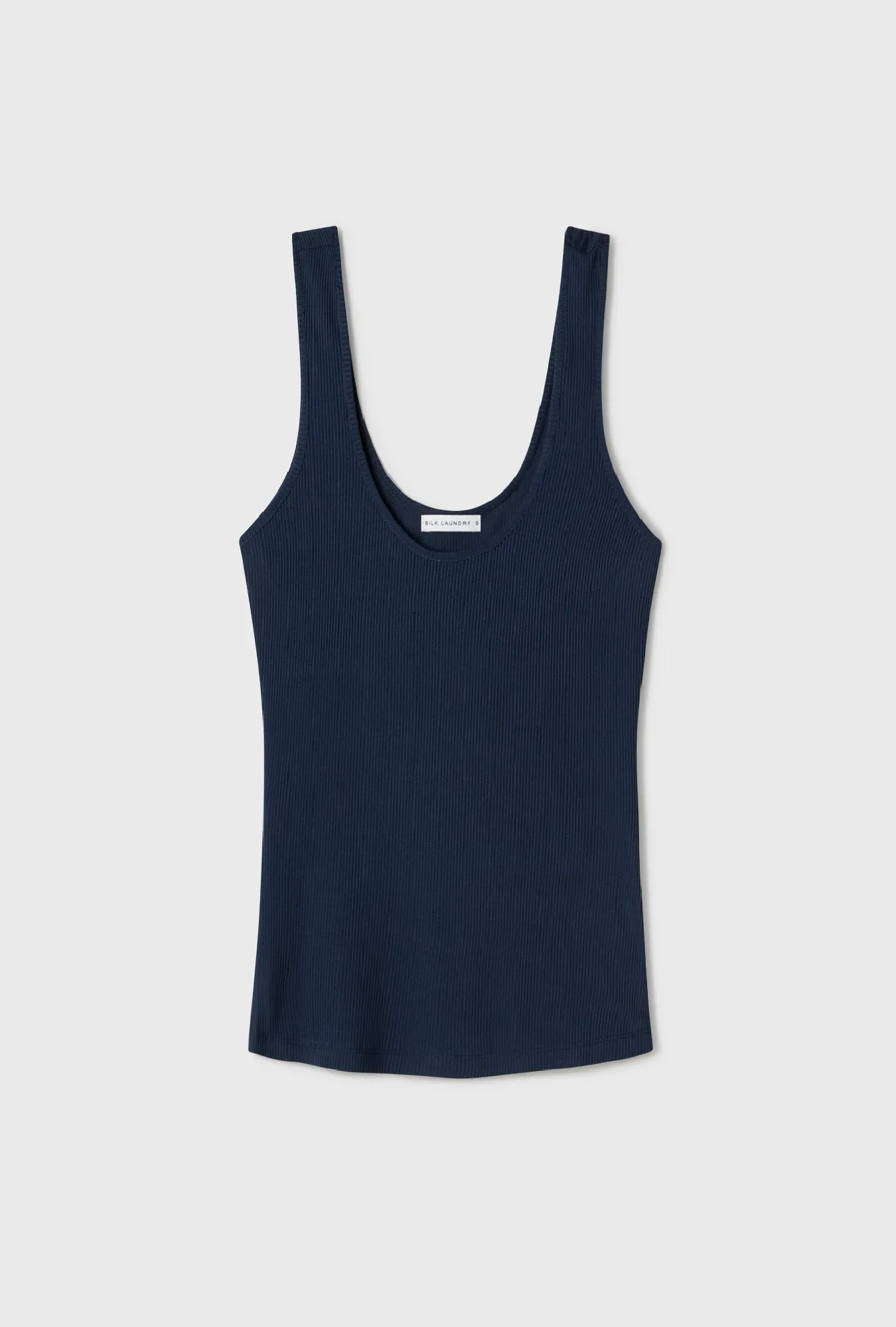 Ribbed Tank Midnight sold by Silk Laundry product image thumbnail 2