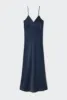 DECO ROULEAU DRESS MIDNIGHT sold by Silk Laundry