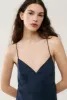 DECO ROULEAU DRESS MIDNIGHT sold by Silk Laundry